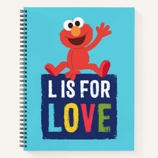 Elmo | L is voor Liefde Notitieboek (Voorkant)