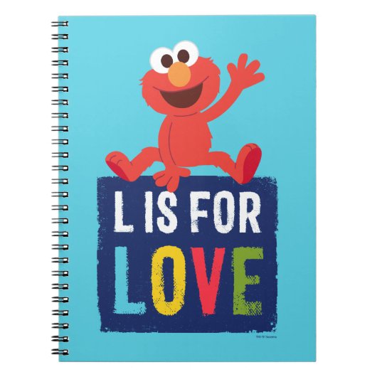 Elmo | L is voor Liefde Notitieboek (Voorkant)
