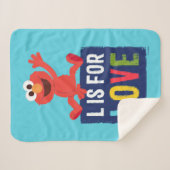 Elmo | L is voor Liefde Sherpa Deken (Voorkant (horizontaal))