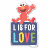 Elmo | L is voor Liefde Sticker (Voorkant)