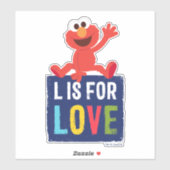Elmo | L is voor Liefde Sticker (Vel)