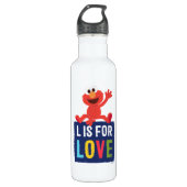 Elmo | L is voor Liefde Waterfles (Voorkant)