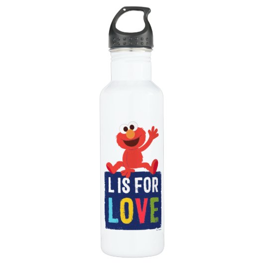 Elmo | L is voor Liefde Waterfles (Voorkant)