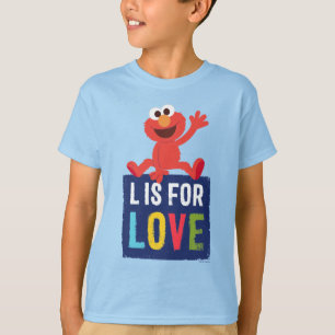 Elmo L staat voor Liefde T-shirt