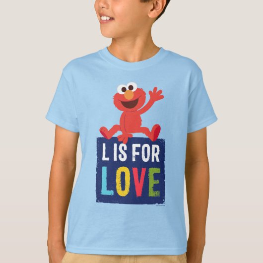 Elmo | L staat voor Liefde T-shirt (Voorkant)