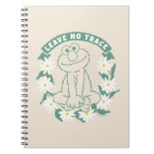 Elmo | Laat Geen Sporen Bloem Grafisch Notitieboek (Voorkant)