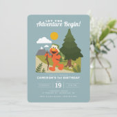 Elmo | Laat het avontuur Birthday beginnen Kaart (Staand voorkant)