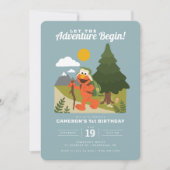 Elmo | Laat het avontuur Birthday beginnen Kaart (Voorkant)