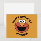 Elmo Lachend Gezicht Briefkaart (Voorkant / Achterkant)