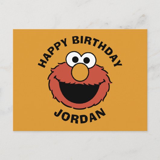 Elmo Lachend Gezicht Briefkaart (Voorkant)