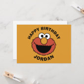 Elmo Lachend Gezicht Kaart (Voorkant / Achterkant in situ)