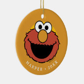 Elmo Lachend Gezicht Keramisch Ornament (Rechts)