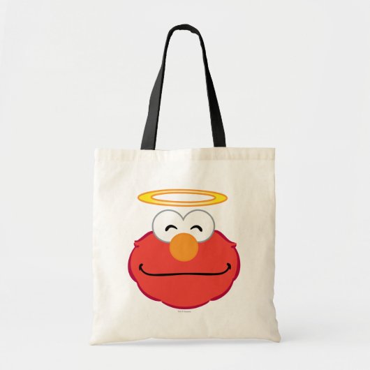 Elmo Lachend Gezicht met Halo Tote Bag (Voorkant)