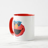 Elmo  Lachend gezicht met zonnebril Mok (Voorkant links)