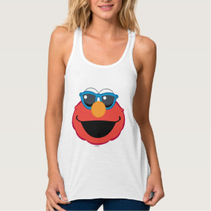 Elmo  Lachend gezicht met zonnebril Tanktop