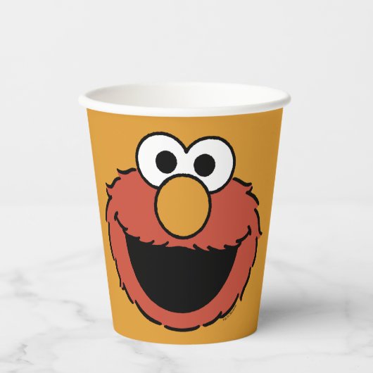 Elmo Lachend Gezicht Papieren Bekers (Voorkant)