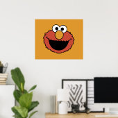 Elmo Lachend Gezicht Poster (Thuiskantoor)