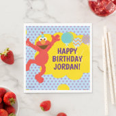 Elmo met partijballonpatroon servet (Insitu)