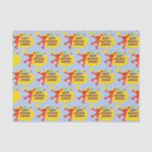 Elmo met partijballonpatroon tissuepapier (Voorkant)