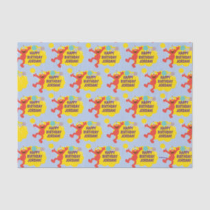 Elmo met partijballonpatroon tissuepapier