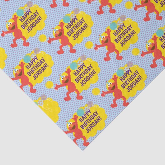 Elmo met partijballonpatroon tissuepapier (Detail)