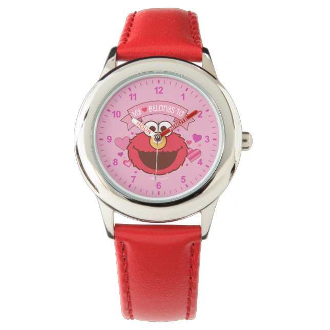 Elmo | Mijn hart behoort tot Elmo Horloge (Voorkant)