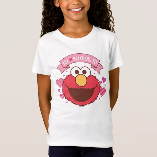 Elmo | Mijn hart behoort tot Elmo T-shirt (Voorkant)