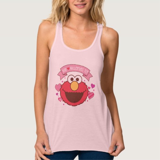 Elmo | Mijn hart behoort tot Elmo Tanktop (Voorkant)