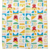 Elmo Minimalist Pattern Douchegordijn (Voorkant)