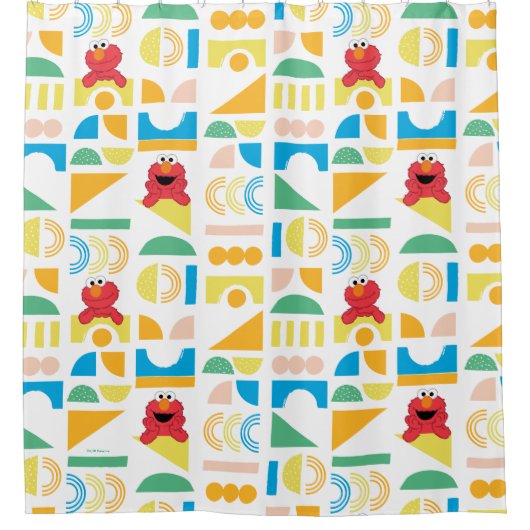 Elmo Minimalist Pattern Douchegordijn (Voorkant)