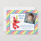 Elmo Neutrale Verjaardag Bedankkaart (Voorkant)