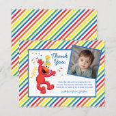 Elmo Neutrale Verjaardag Bedankkaart (Voorkant / Achterkant)