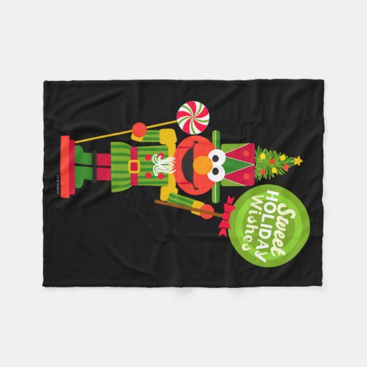 Elmo Nutcracker Fleece Deken (Voorkant (Horizontaal))