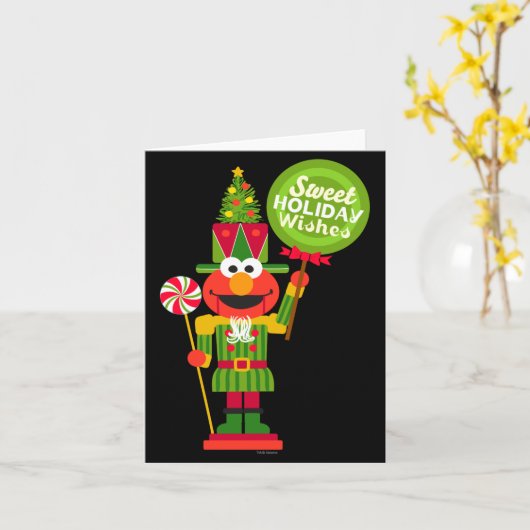 Elmo Nutcracker Kaart (Gele Bloem)