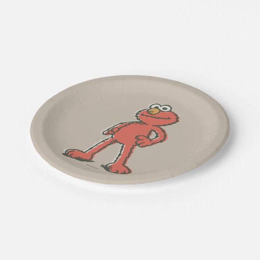 Elmo  papieren bordje (Gekanteld)