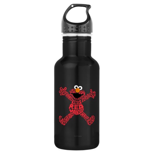 Elmo Pattern Fill Waterfles (Voorkant)