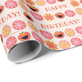 Elmo Pom-Pom Pattern Cadeaupapier (Rol Hoek)