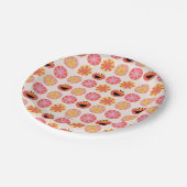 Elmo Pom-Pom Pattern Papieren Bordje (Gekanteld)