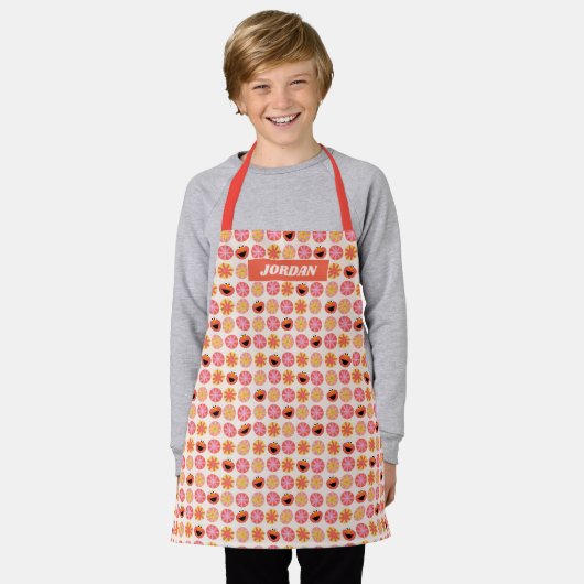 Elmo Pom-Pom Pattern Schort (Gedragen)