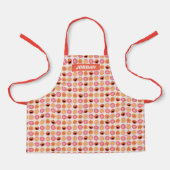 Elmo Pom-Pom Pattern Schort (Voorkant)