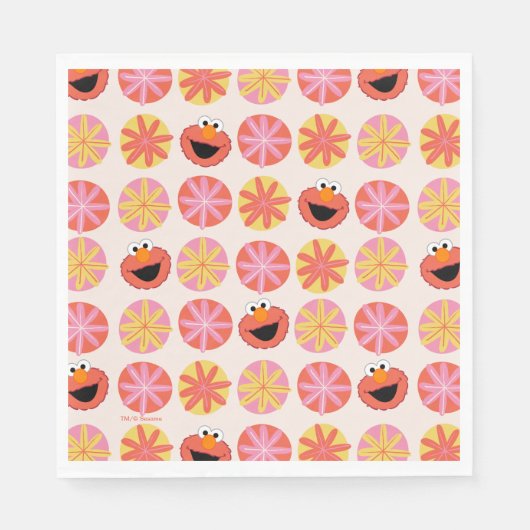 Elmo Pom-Pom Pattern Servet (Voorkant)