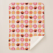 Elmo Pom-Pom Pattern Sherpa Deken (Voorkant)