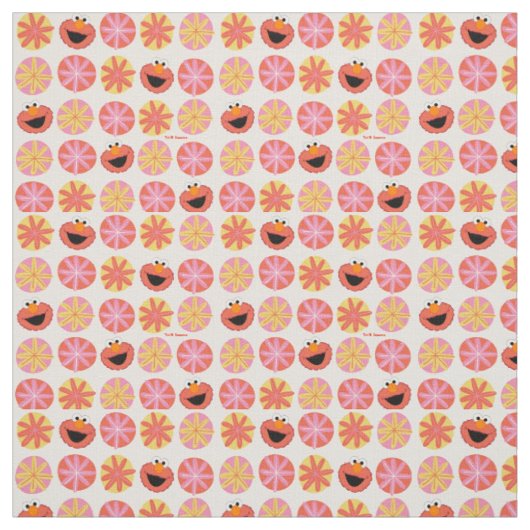 Elmo Pom-Pom Pattern Stof (Swatch)
