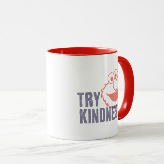 Elmo | Probeer vriendelijkheid Mok (Voorkant rechts)