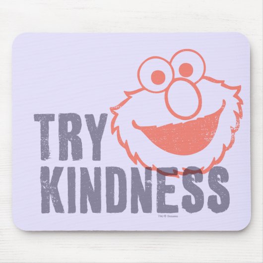 Elmo | Probeer vriendelijkheid Muismat (Voorkant)