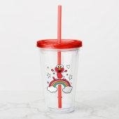 Elmo Rainbow Doodley Graphic Acryl Drinkbeker (Voorkant)
