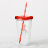 Elmo Rainbow Doodley Graphic Acryl Drinkbeker (Achterkant)