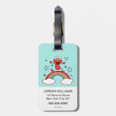 Elmo Rainbow Doodley Graphic Bagagelabel (Achterkant verticaal)