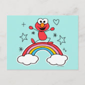 Elmo Rainbow Doodley Graphic Briefkaart (Voorkant)