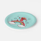 Elmo Rainbow Doodley Graphic Papieren Bordje (Gekanteld)